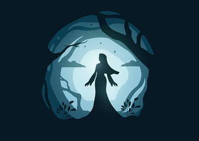 beautiful Muslim woman illustration